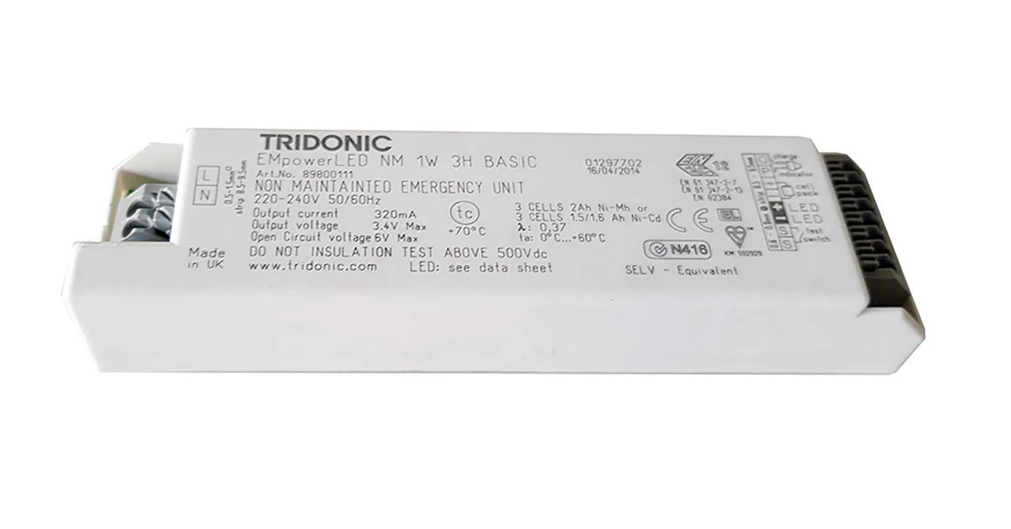 EMpowerLED Emergency Luminaires Tridonic Emergency Conversion Kit
